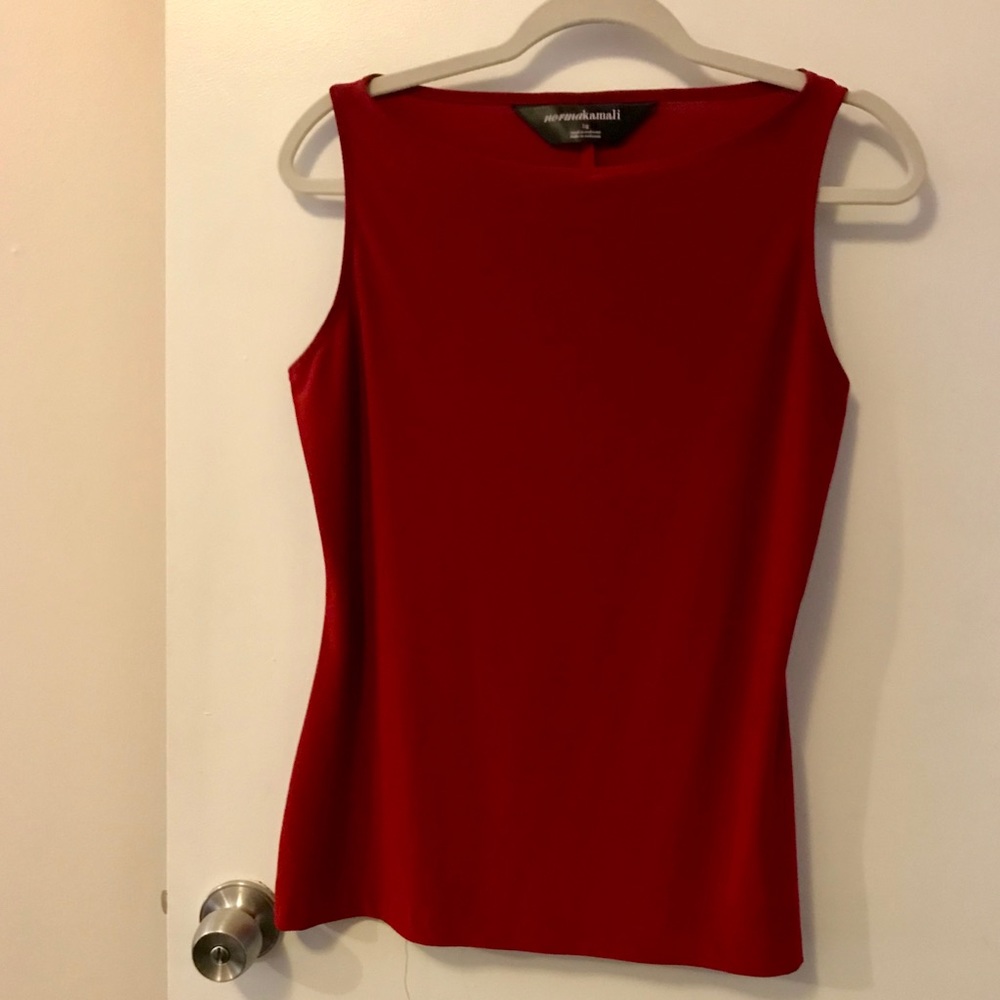 Norma Kamali Burgandy Top  Size Large